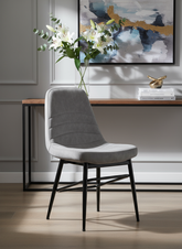 Gri Kadife Sandalye Görseli