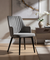 Gri Kapitoneli Kollu Sandalye Görseli