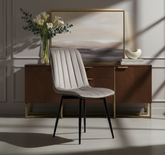 Gri Kapitoneli Sandalye Görseli