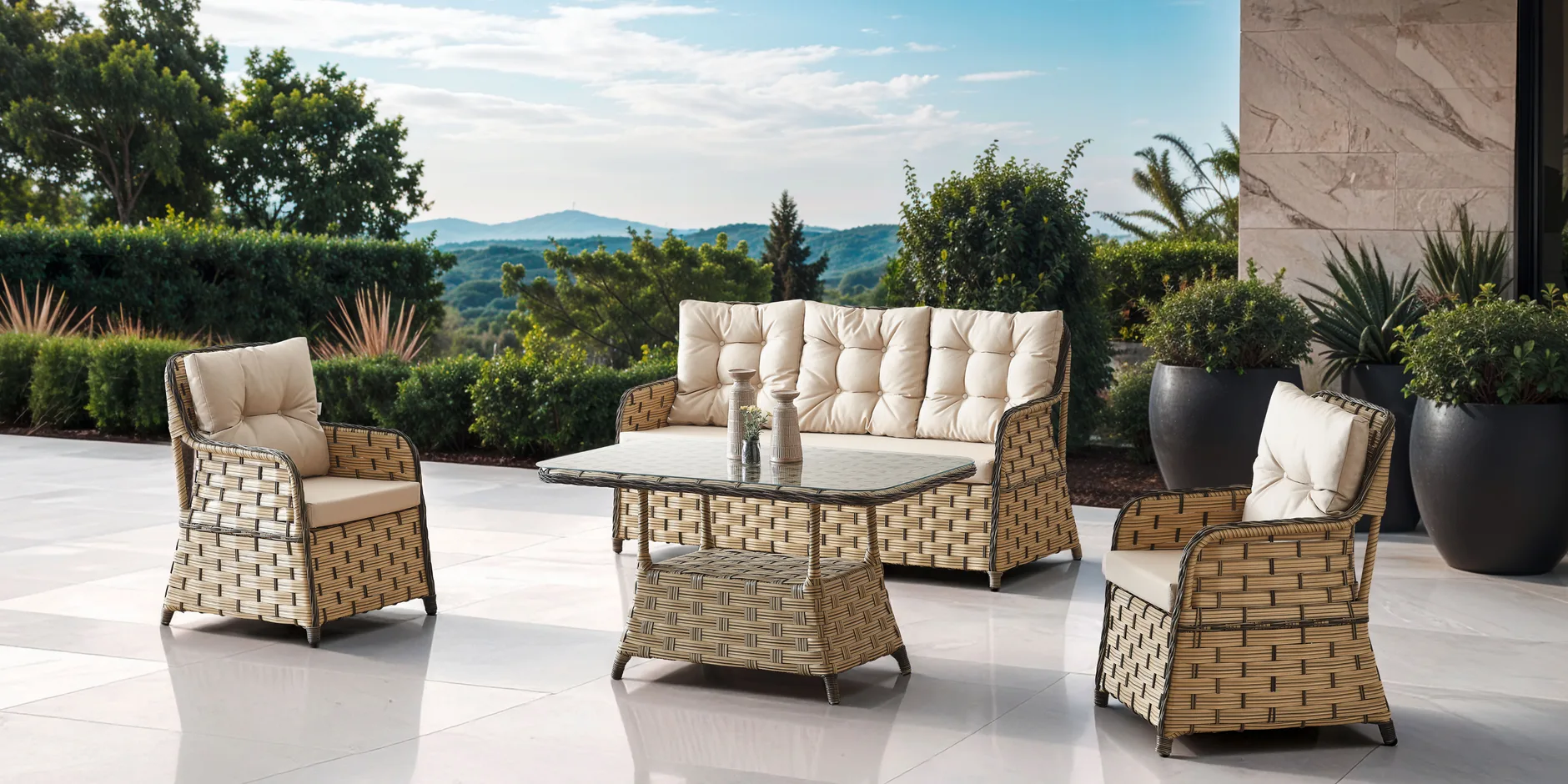ALYA Rattan/Kahve