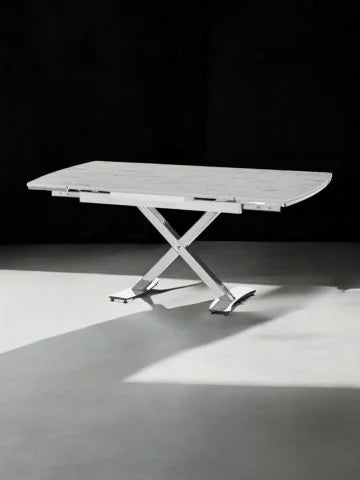 Diamond Table Marmo Chrome
