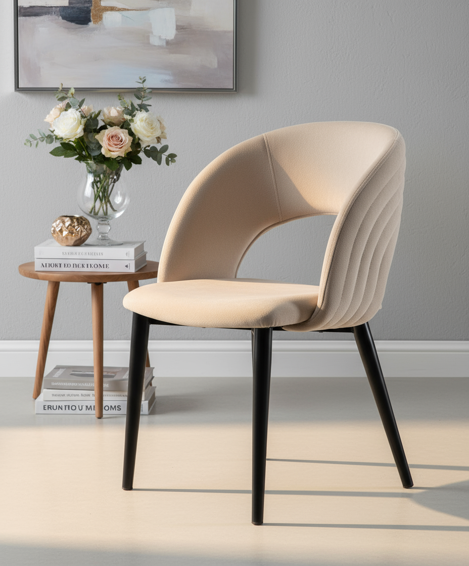 Bej Modern Sandalye Görseli