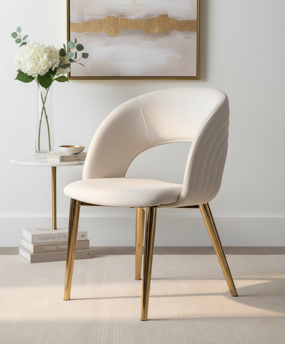 Beyaz Modern Sandalye Görseli