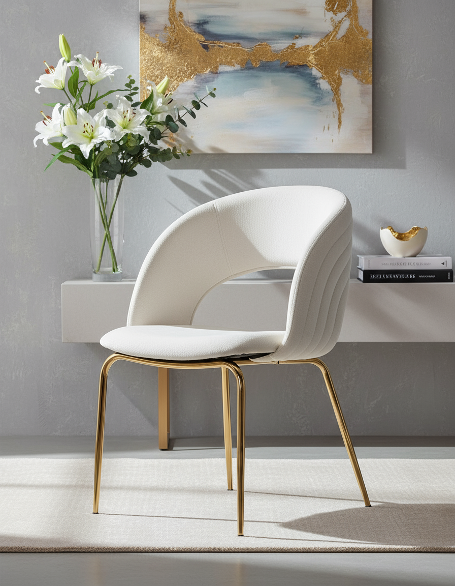 Modern Beyaz Sandalye Görseli