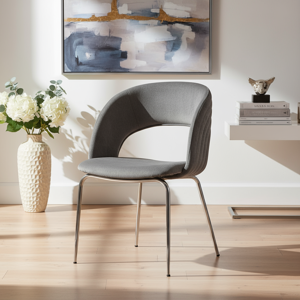 Modern Gri Sandalye Görseli