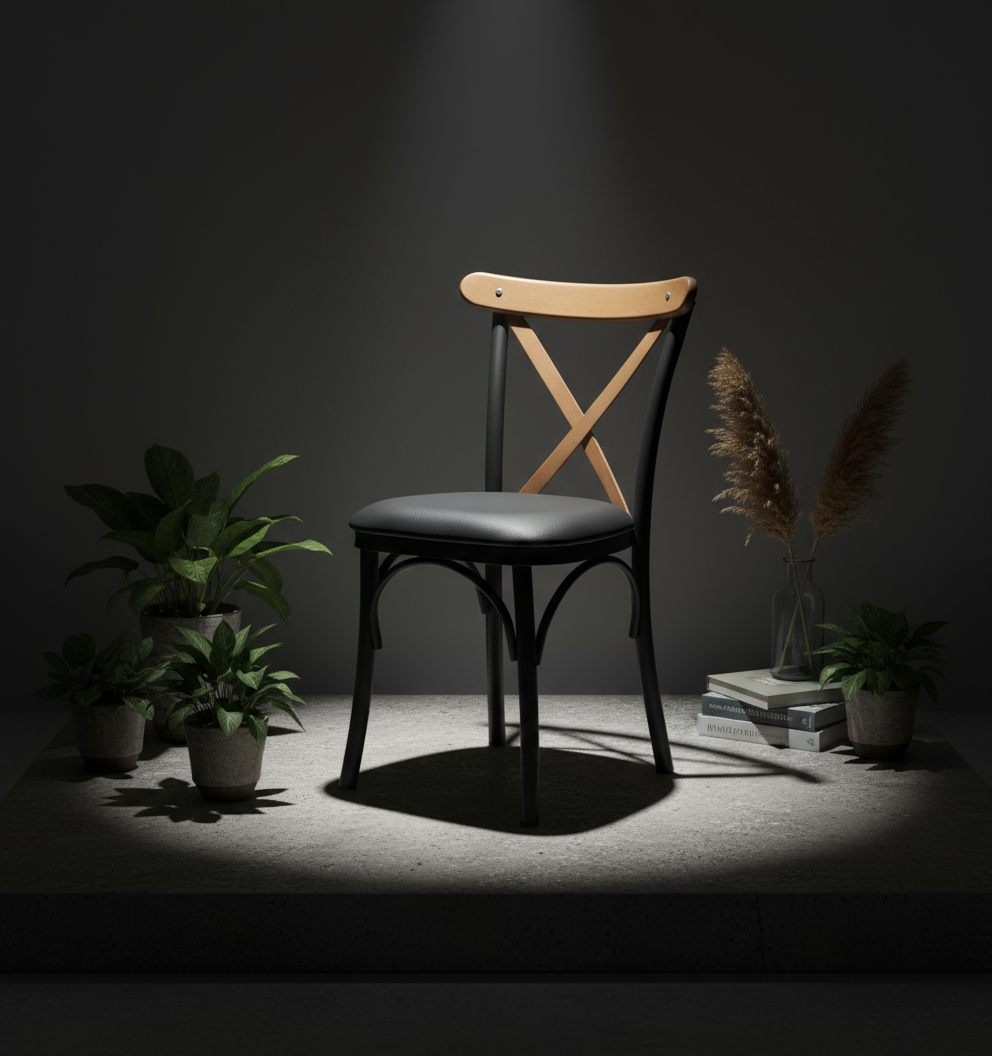 Sandalye - Çapraz Görünüm