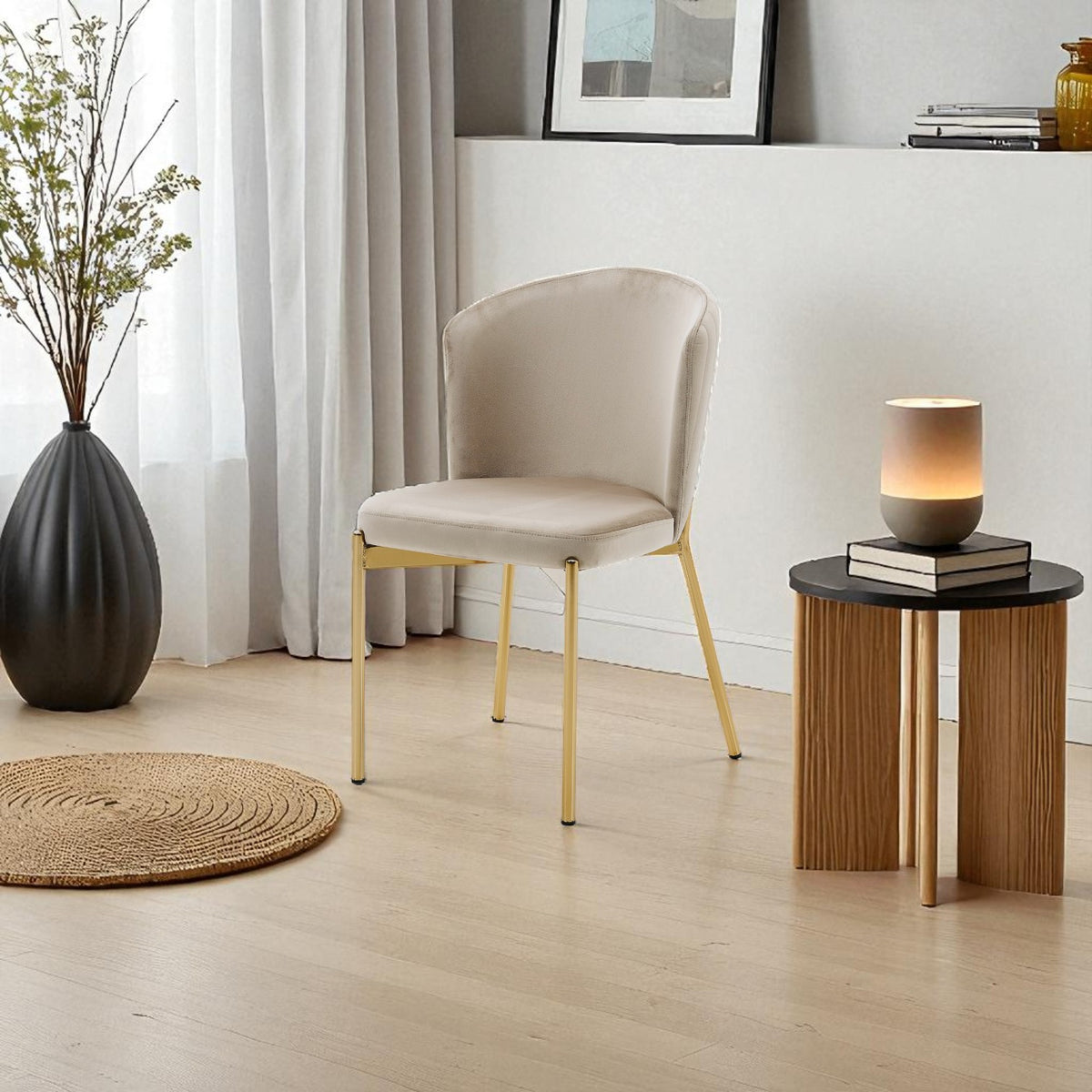 S73 SAHRA GOLD CHAIR