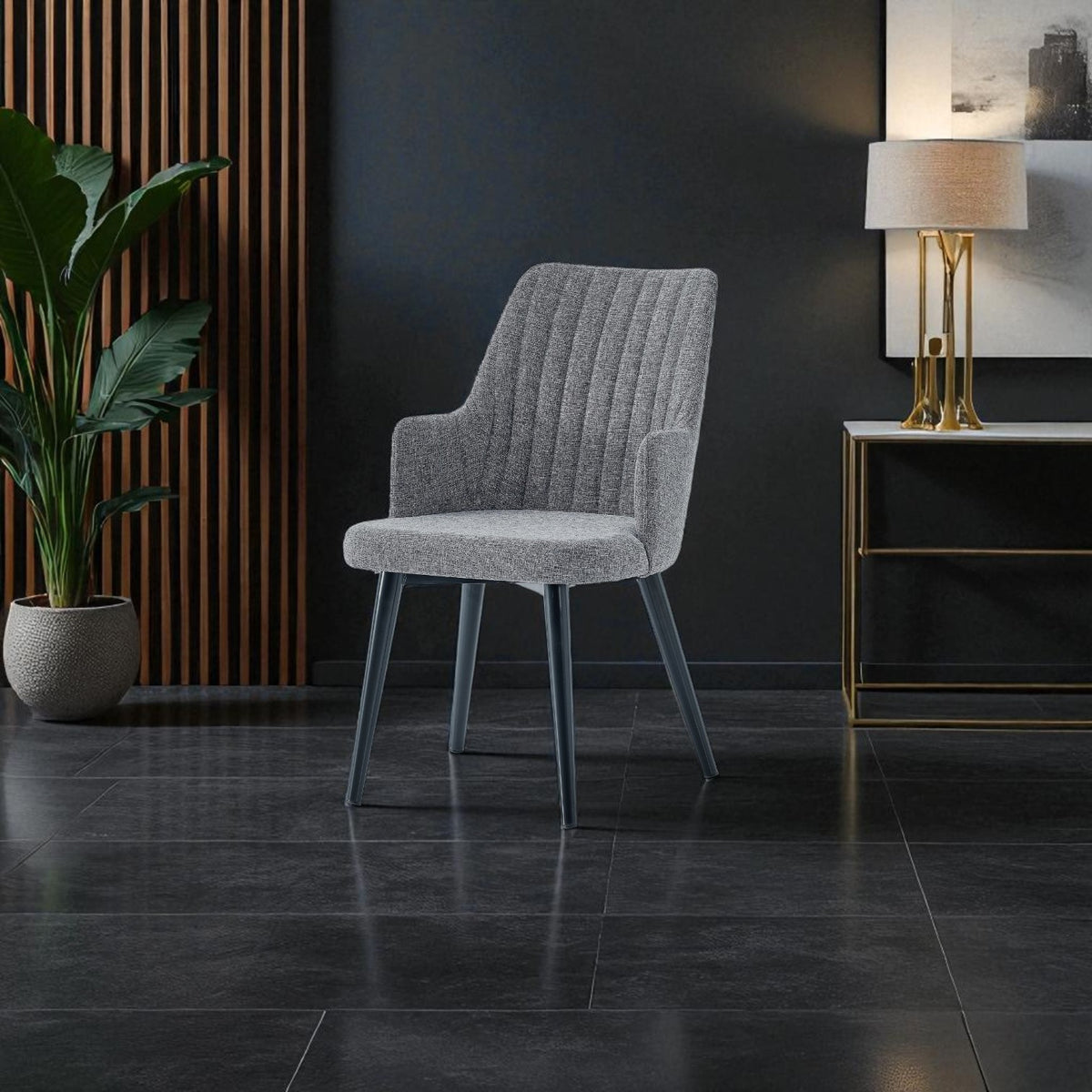 S50 BAKÜ SİYAH SANDALYE